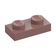 Plate 1 x 2 / Sand Red