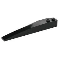 Brick Wedged, Curved 10 x 3 Right / Black