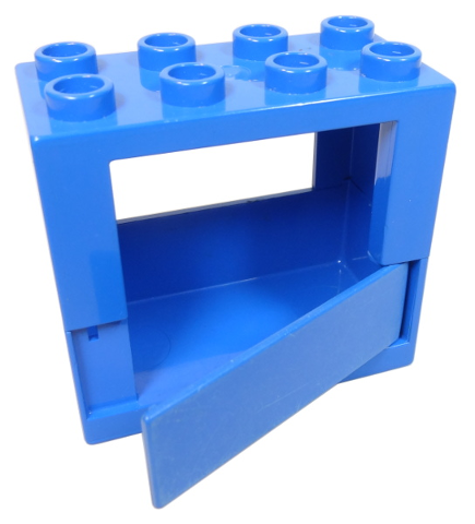 Lego Duplo Door / Window Frame 2 x 4 x 3 Half Door with (Same Color) Duplo Door 1 x 4 x 1 (x978 / x979)