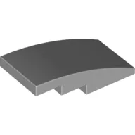 Brick Curved 4 x 2 No Studs / Light Bluish Gray