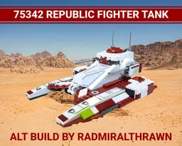 Alt Built 75342 Republic Fighter Tank - No Extra Parts!