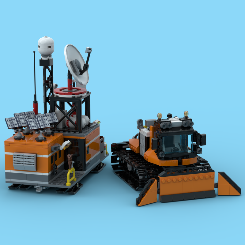 Lego Arctic Wolf and Mobile Comms Station