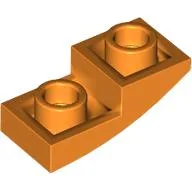 Brick Curved Inverted 2 x 1 / Orange