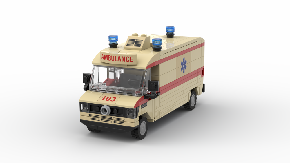 Lego 1989 Mercedes-Benz 309D (T1) ambulance van