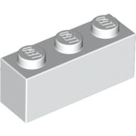Lego Brick 1 x 3 / White