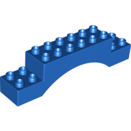 Lego Duplo Brick 2 x 10 x 2 Arch / Blue