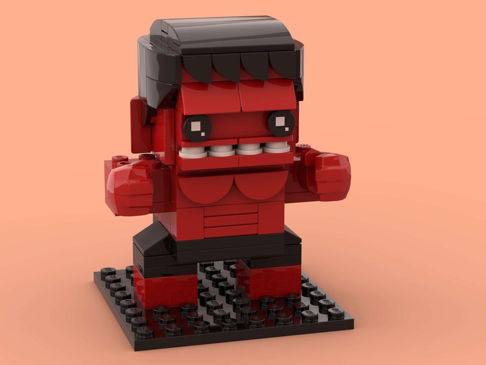 Lego Red Hulk