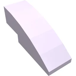 Brick Curved 3 x 1 No Studs / Lavender