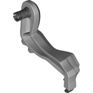 Lego Animal Body Part, Dinosaur, Indominus Rex Arm, Left, with Elbow Spikes with Black Claws / Light Bluish Gray