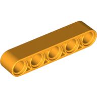 Lego Technic Beam 1 x 5 Thick / Bright Light Orange