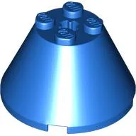 Cone 4 x 4 x 2, Axle Hole [Plain] / Blue