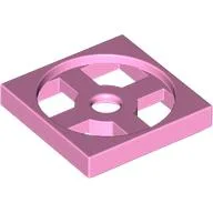 Turntable 2 x 2 Plate, Base / Bright Pink
