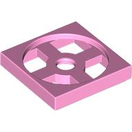Lego Turntable 2 x 2 Plate, Base / Bright Pink