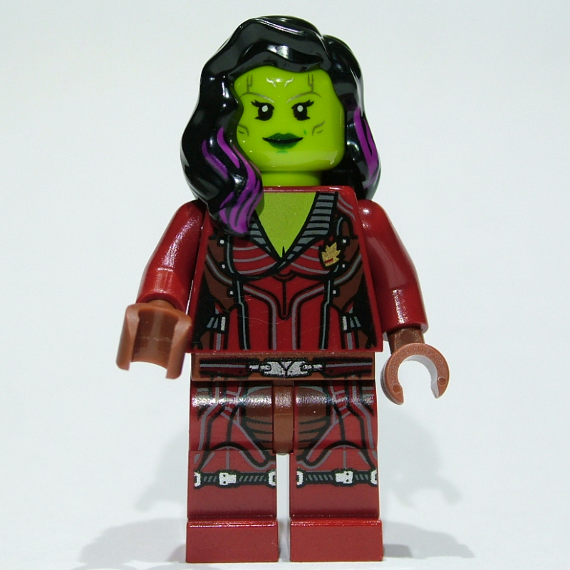 Lego Gamora in Dark Red Outfit