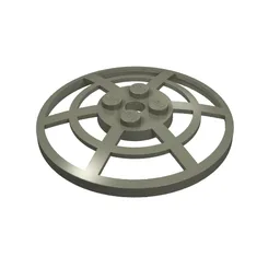 Dish 6 x 6 Inverted, Radar / Webbed [Anti-studs at 90°] / Dark Gray