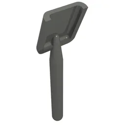 Equipment Shovel [Rounded Handle End] / Dark Bluish Gray