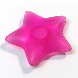 Clikits Icon, Star 2 x 2 Large with Pin / Trans-Dark Pink