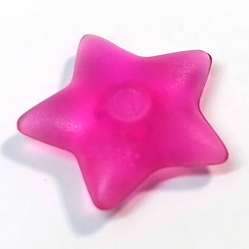 Lego Clikits Icon, Star 2 x 2 Large with Pin / Trans-Dark Pink