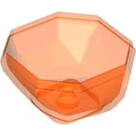 Rock Boulder 4 x 4, Bottom / Trans-Neon Orange