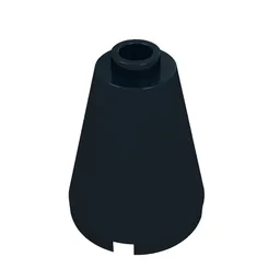 Cone 2 x 2 x 2, Open Stud / Black