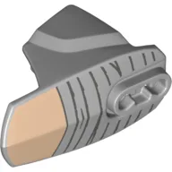 Large Figure Limb Cover, Size 5, Armor with Ball Joint Socket with Grey Lines, Light Nougat Print / Light Bluish Gray