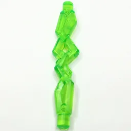 Wave / Power Burst / Flame / Magic Spell Effect, Lightning Stream with 2 Bars / Trans-Bright Green