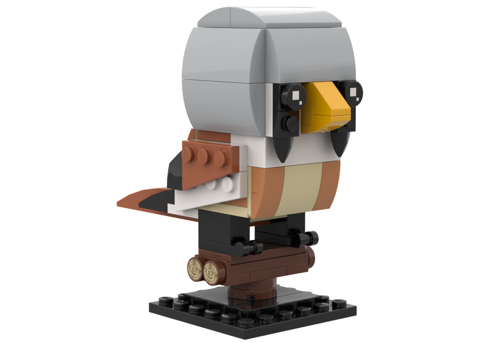Lego Bearded Reedling (Male): Birdheadz