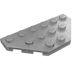 Wedge Plate 3 x 6 Cut Corners / Trans-Brown