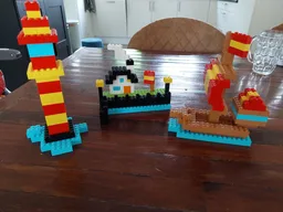 Basic sailing ship, harbor and lighthouse