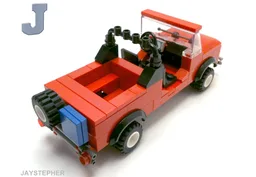 Red 4x4 Jeep