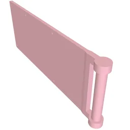 Flag 7 x 3 with Rod / Bright Pink