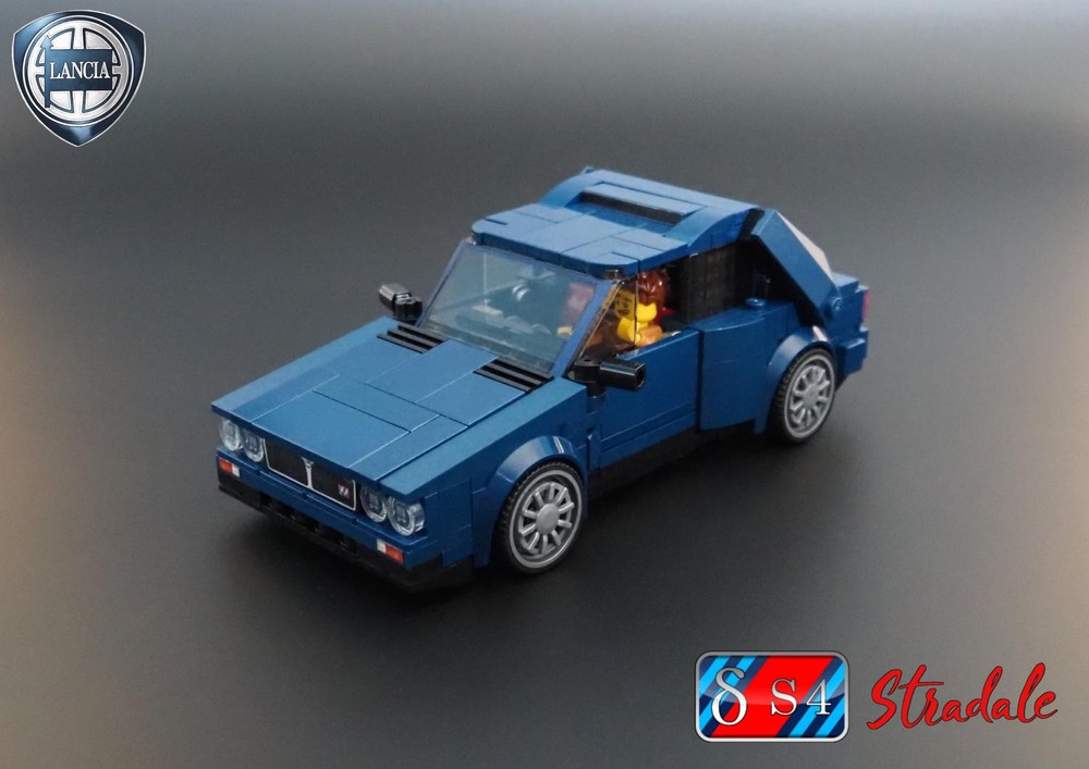 Lego Lancia Delta S4 Stradale - Speed Champions 8 Studs wide (Dark Blue)