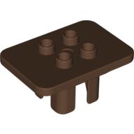 Lego Duplo Table 3 x 4 x 1 1/2 with 4 Top Studs / Brown