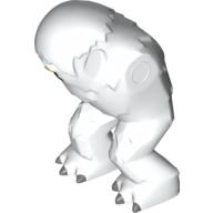 Lego Creature Body Part, Wampa Body with Face, Tan Nose Print / White