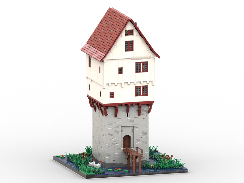 Lego German Tower House (Inspiration: Topplerschlösschen)