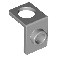 Minifig Neckwear Bracket [One Stud] / Light Bluish Gray