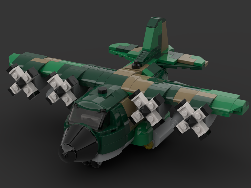 Lego C-130 hercule Chibi scale Cargo