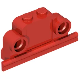 Brick Curved 1 x 4 x 2 Fabuland Bell Shape with Headlights / Red