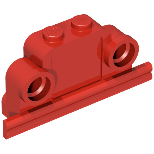 Lego Brick Curved 1 x 4 x 2 Fabuland Bell Shape with Headlights / Red