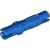 Technic Pin Long with Friction Ridges Lengthwise, 1 Center Slot / Blue