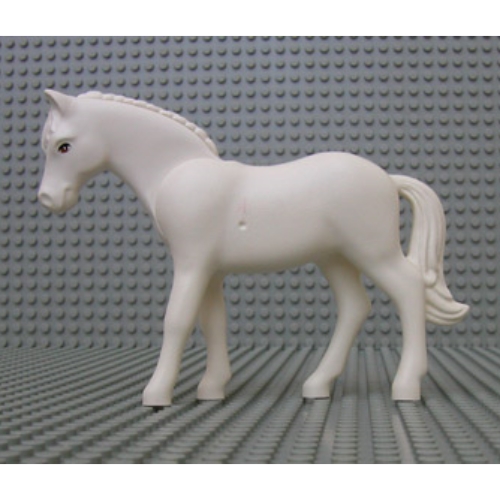 Lego Belville, Animal, Horse, with White and Dark Orange Irises Print