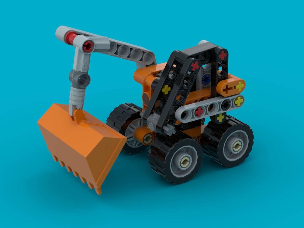 Lego 30710 Wheeled Excavator - LEGO Technic Alternate Model