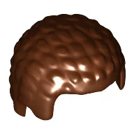 Hair Coiled Texture [Plain] / Reddish Brown