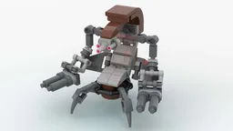 Shielded Droideka Minifig Scale