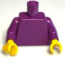 Torso Plain / Purple Arms / Yellow Hands
