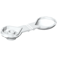 Lego Animal, Clam [Type 2 - Locking Edge on Inner Lip] / White