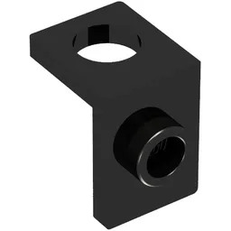 Minifig Neckwear Bracket [One Stud] - Reinforced / Black