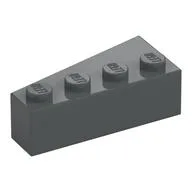 Brick Wedged, Angled 4 x 2 Right / Dark Bluish Gray