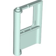 Lego Door 1 x 4 x 5 Train Right - Thick Support Bottom / Light Aqua