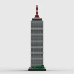 Prudential Tower at 1/650th Scale